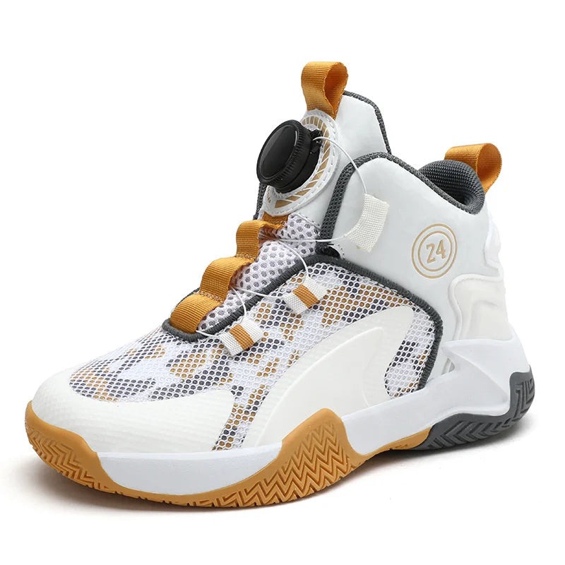 Kids Basketball Shoes Boys Sneakers Non-slip Child Trainer Basket Shoes Outdoor Children Sport Shoes