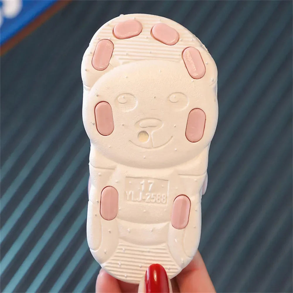 Summer Baby Sandals Soft Bottom Non-slip Toddler Toddler Shoes Small Children Cartoon Female Baby Baotou Sandals