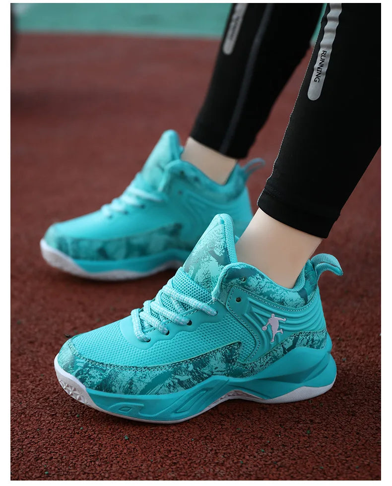 Children's Basketball Shoes for Boys Kids Sneakers Outdoor Non-slip Sports Running Child Girls Basket Trainer Shoes Walking Shoe