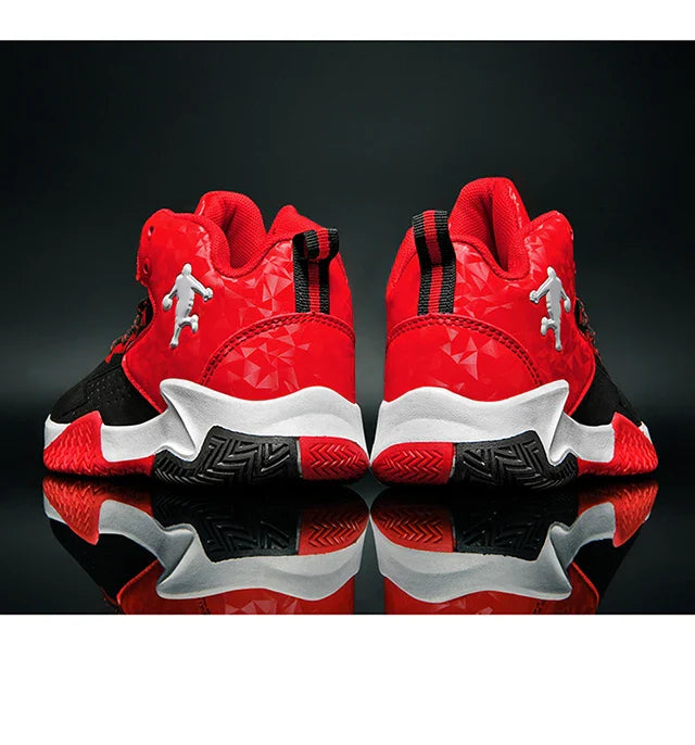 Fashion Basketball Shoes for Kids High-top Sneakers Children Casual Sports Shoes Ankle-protected Anti-slippery Gym Trainers Boys
