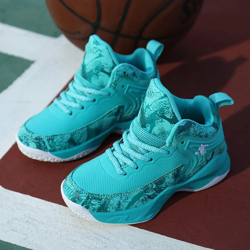 New Boys Brand Basketball Shoes for Kids Sneakers Thick Sole Non-slip Children Sports Shoes Child Boy Basket Trainer Shoes