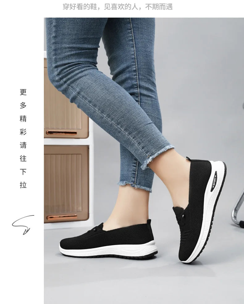 Women's Shoes 2025 Casual Sneakers Breathable Mesh Chunky Sole Affordable Free Shipping