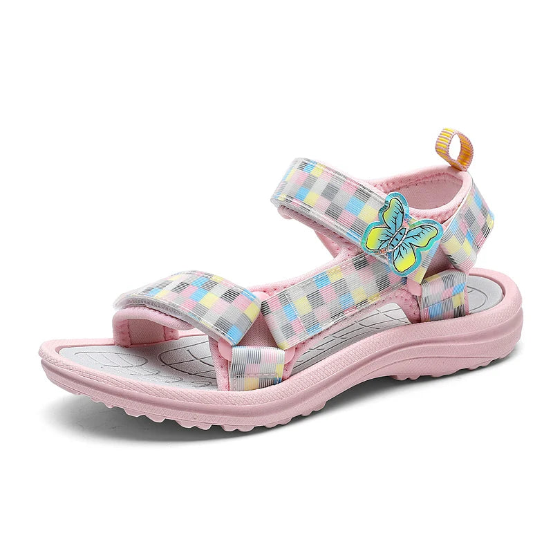 Summer Children Fashion Sandals Baby Girls Toddler Soft Non-slip Princess Shoes Baby Cute Candy Breathable Comfortable Sandals