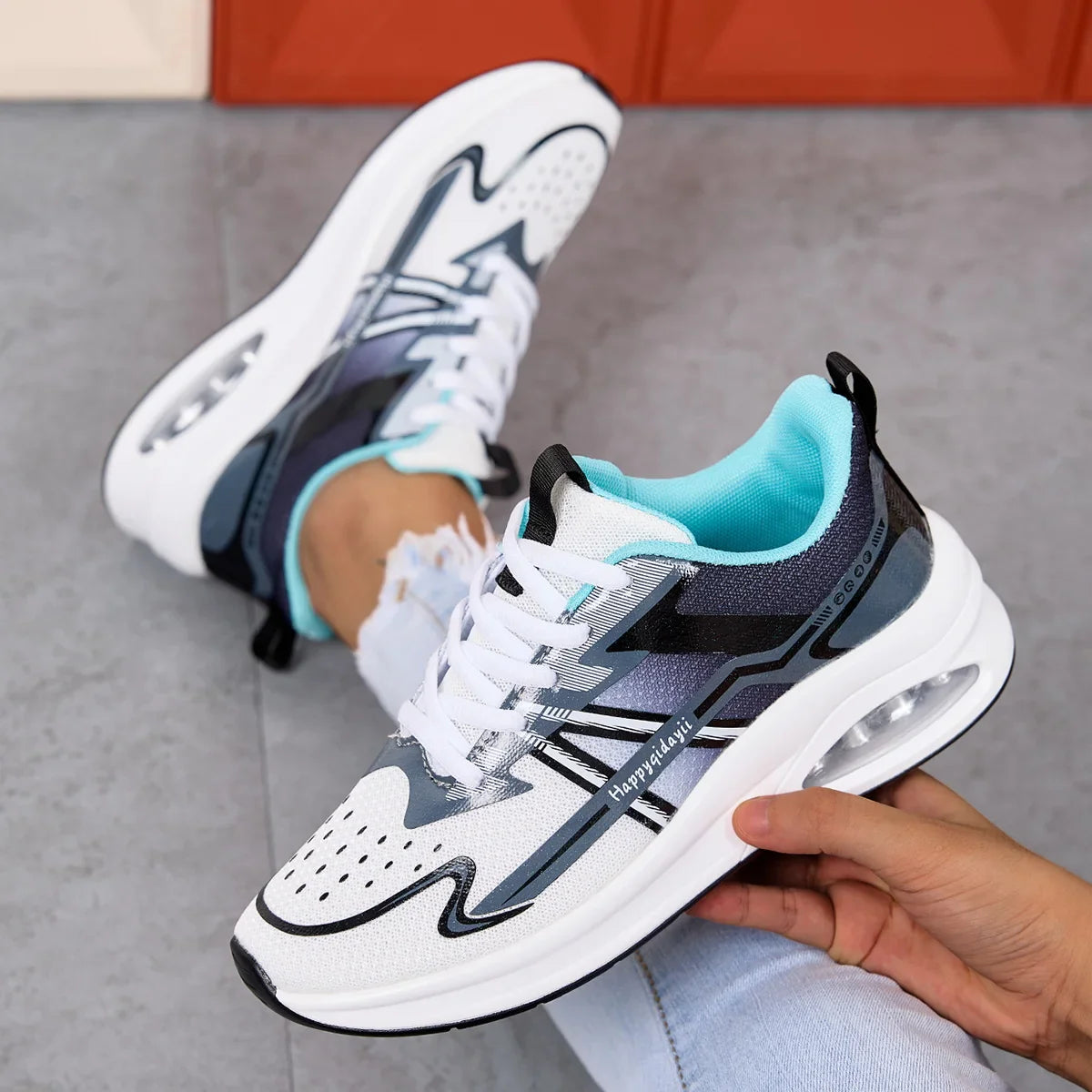 Women's Running Shoes Comfortable Breathable Sports Sneakers Wear-resistant Anti-slip Shoes Shock-absorbing Training Sneakers