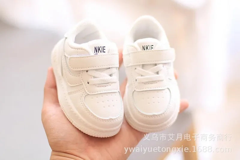 Children Sneakers Boys Girls Leather Low-Top Board Shoes Students Soft Bottom Footwear Kids Running Shoes Baby Casual Footwear