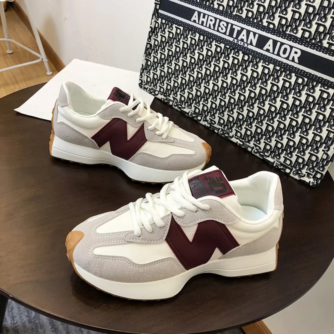 Women's Sneakers Hot-selling Fashionable Breathable Lace Comfortable Women's Shoes Casual Thick Sole Brand Running Sports Shoes
