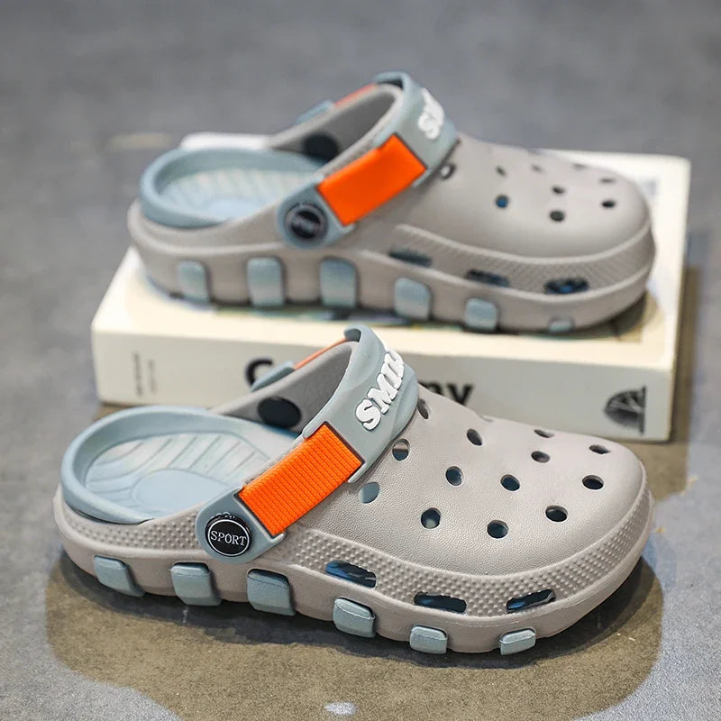 Children Slippers Boy Clogs Summer Beach  Shoes Sneaker Casual Comfortable Indoor Outdoor Sports Sandals for Boy 4 To 10 Years