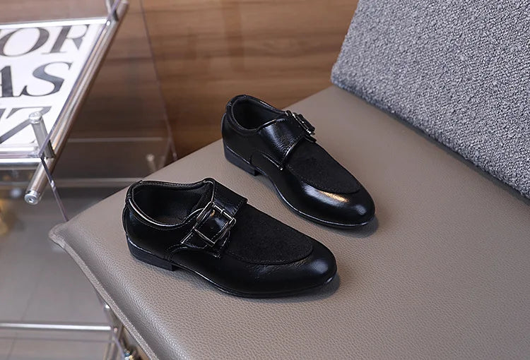 Fashion Girl Shoes 2025autumn New British Style Kid Formal Leather Shoe Simple Girls Casual Shoes Versatile Boy Performance Shoe