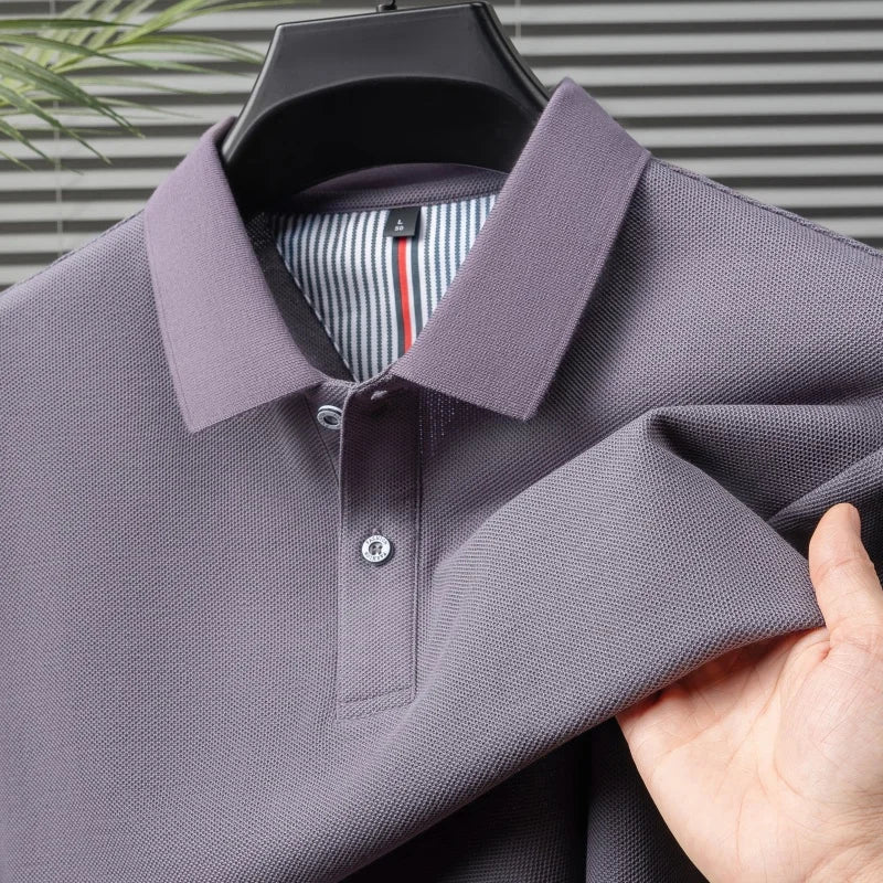 100% cotton high-quality brand summer new comfortable and breathable polo shirt men's golf business casual hot selling short top