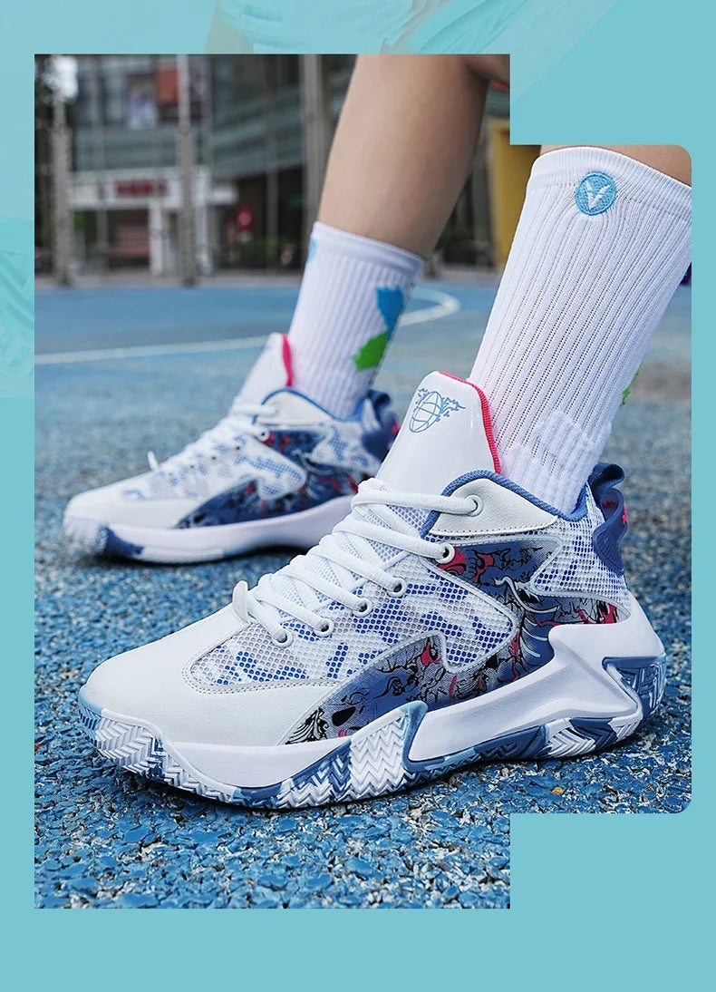 Men Basketball Shoes Light Sports Shoes Non-slip Trainer Women Unisex Breathable Athletic Outdoor Unisex High Quality Sneakers