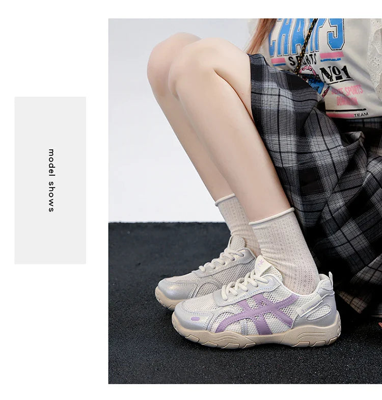 Women's Shoes Casual Platform Shoes Women Round Toe Lace-Up Tennis Vulcanized Sneakers New Style Korean Couple Elderly Shoes