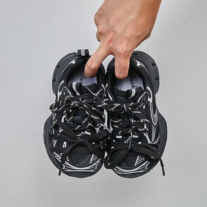 Children's Sneakers Chunky 2025 New Girls Basketball Shoes Fashion Versatile Kids Causal Boys Sports Shoes for School Breathable