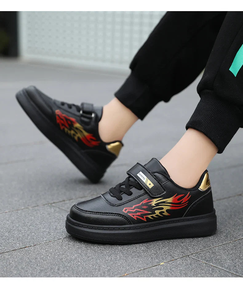 Children's Sports Shoes Boys Casual Running Sneakers Breathable Non-Slip Flat Walking Shoes Fashion Kids Athletic Footwear