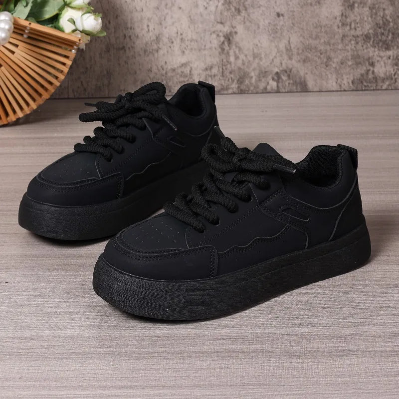 Women's Sneakers 2025 Spring and Autum New Fashion Design Thick-Soled Shoes Versatile Casual Sneakers Женская Обувь