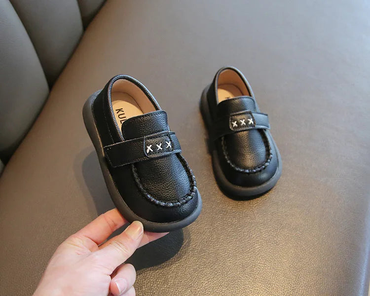 Little Boys Casual Loafers for  Fashion 2025 Spring Autumn Toddlers Kids Leather Shoes Slip-on Shoes Soft Flats New boys shoes