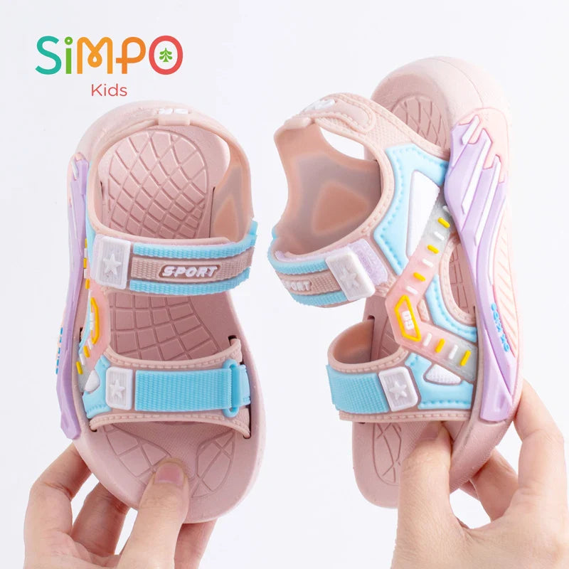 Summer Kids' Sandals Unisex Soft Bottom Casual Beach Shoes for Primary School Students Boys & Girls