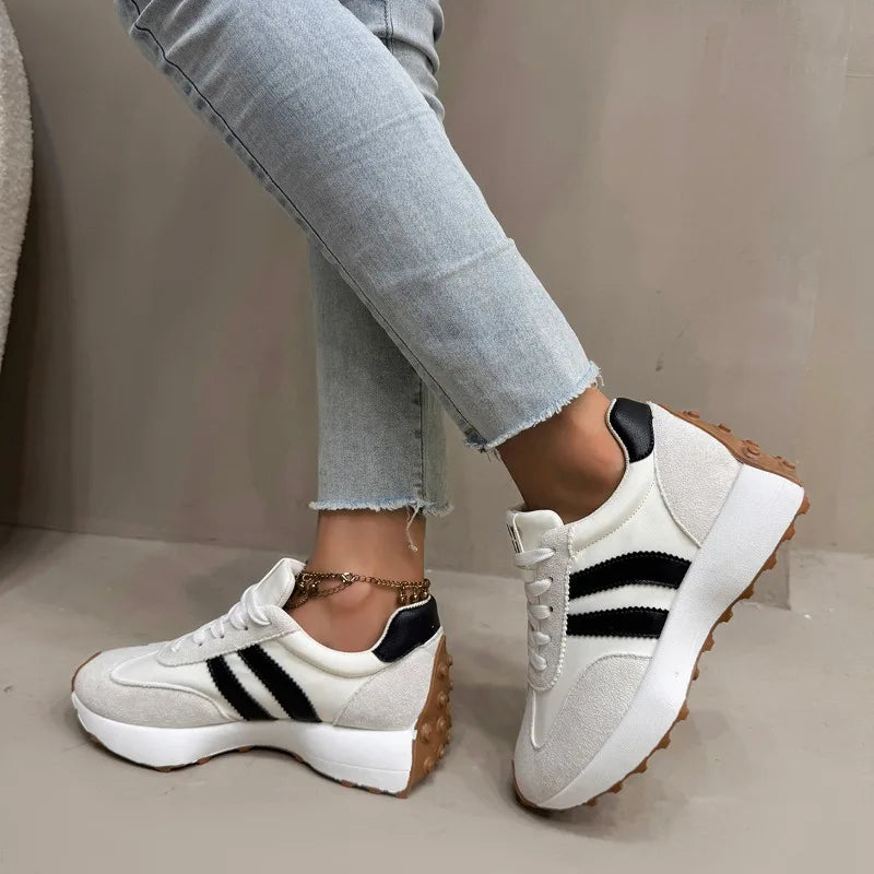 Women Sneakers 2025 New Spring Autumn Brand Vulcanize Shoes Casual Footwear Light Flat Breathable Shoes Женская Обувь