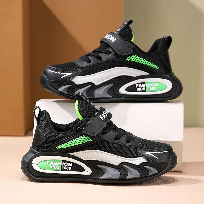 Children's Sneakers for Boys Breathable Mesh Running Sports Shoes Lightweight Students Kids Casual Walking Shoes Non-Slip