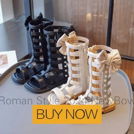 New Summer Kids Sandals for Girl Outdoor Beach Shoes Girls Gladiator Sandals Small Cute Bowknot Baby Toddler Girl Sandals 21-36