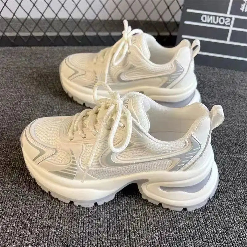 Women's Fashion Sneakers 2025 New Casual Running Sneakers Design Luxury Women's Shoes Breathable Tennis Shoes Platform Shoes