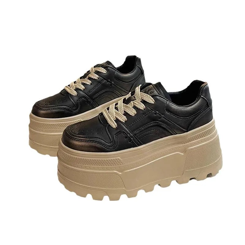 Women Sneakers Height Increasing Platform White Shoes for Women 2025 New Casual Shoes with Soft Sole Board Shoe Zapatos De Mujer