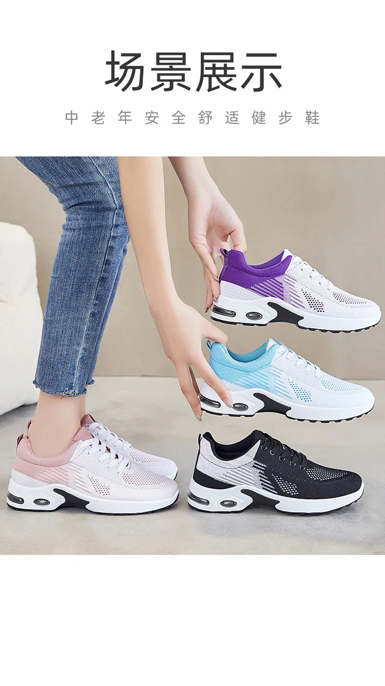 Women's Shoes 2025 Summer Casual Sneakers Breathable Mesh Affordable Free Shipping