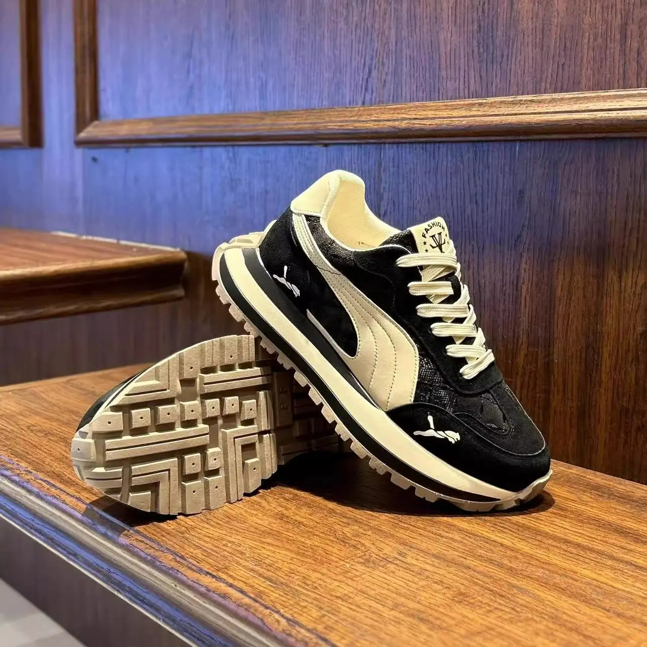 Men's Sneakers Shoes for Men Platform Sports Shoes Sports and Leisure Casual Sneaker Non-slip Fashion Wear-resistant Loafers(Available)