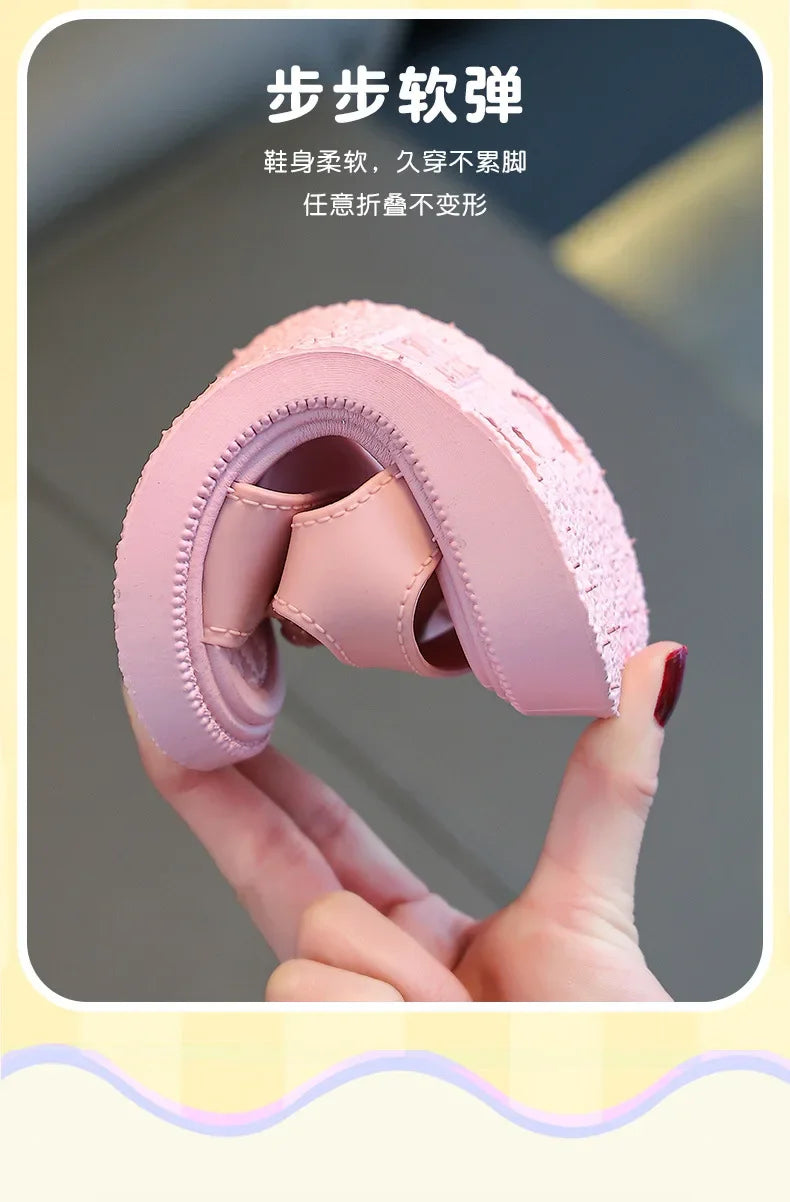 Kids From 2-9 Years Princess Shoes Summer Girls Sandals Casual School Kids Shoe Outdoor Beach Sandal Children's Student sneaker