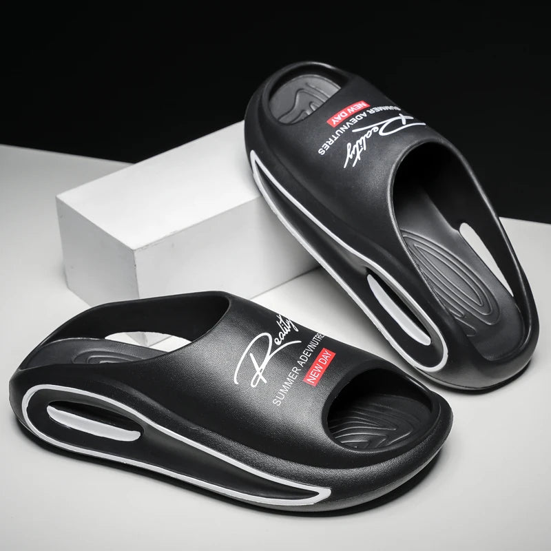 Men's Slippers New Style Casual Soft-Soled Home Sandals Non-Slip Thick-Soled Comfortable Lightweight Beach Shoes