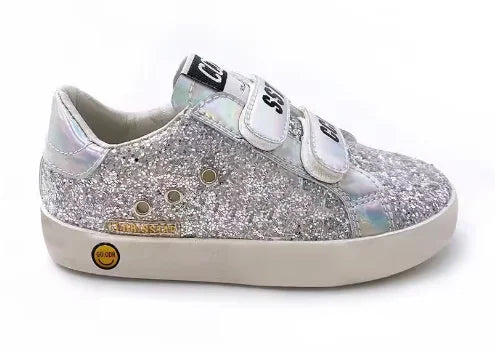 Girls Sneakers Spring Autumn Kids Fashion Brand Sport Running Chunky Trainers Baby Children Casual Glittler Star Shoes Soft Sole