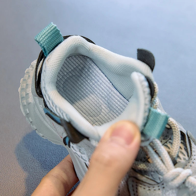 Baby Boys Girls Breathable Mesh Sneakers 2025 New Autumn Toddler Walking Shoes Soft Sole Comfort First Walker Daily Wear Age3-5