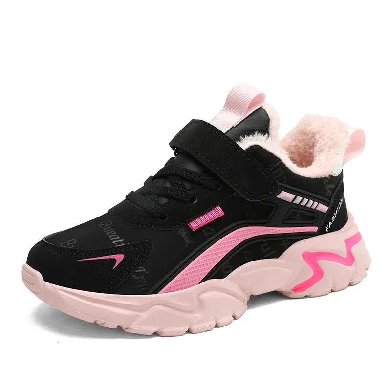 Girls Sneakers Fashion Non-Slip Casual Flat Running Shoes Breathable Lightweight Outdoor Tennis Shoes for Kids