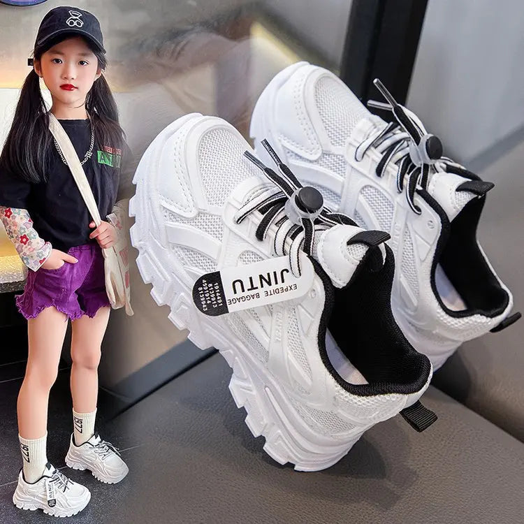 Children Mesh Sneakers Kids Boys Girls Lightweight Casual Sports Running Shoes New Arrival Soft Sole Summer Breathable Tennis