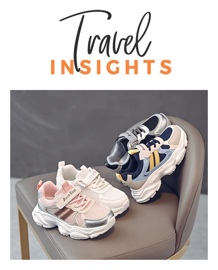 Spring Autumn New Boys Kids Sport Shoes Girl Baby Toddler Mesh Breathable Casual Running Shoes Soft Soled Children Sneakers