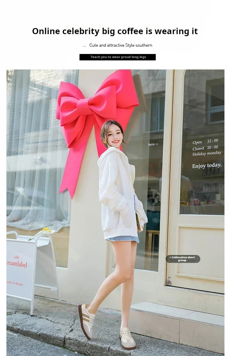 Women Sneakers Fashion Shoes Spring Trend Casual Flats Sneakers Female New Fashion Comfort White Vulcanized Platform Shoes 2024