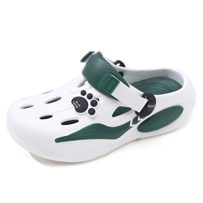 New Summer Men's Barefoot Sandals Soft Sole Comfortable Breathable Non Slip Tulip Slippers Thick Sole Casual Walking Beach Shoes