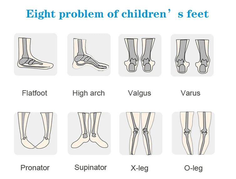 Boys Orthopedic Sneakers For Kid Leather Children School Training Shoes Sporty Running Boot With Arch Support Size24-36