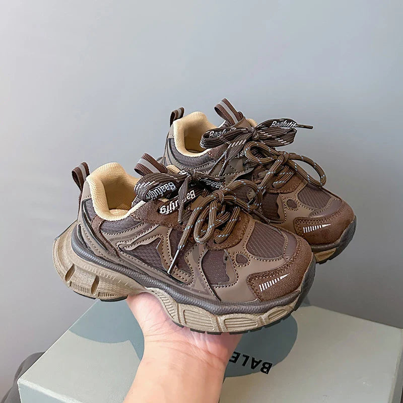 Unisex Kids Active Shoes 2025 New Autumn Winter Toddler Platform Sneakers Soft Sole All-day Comfort School Outdoor Sport Shoes