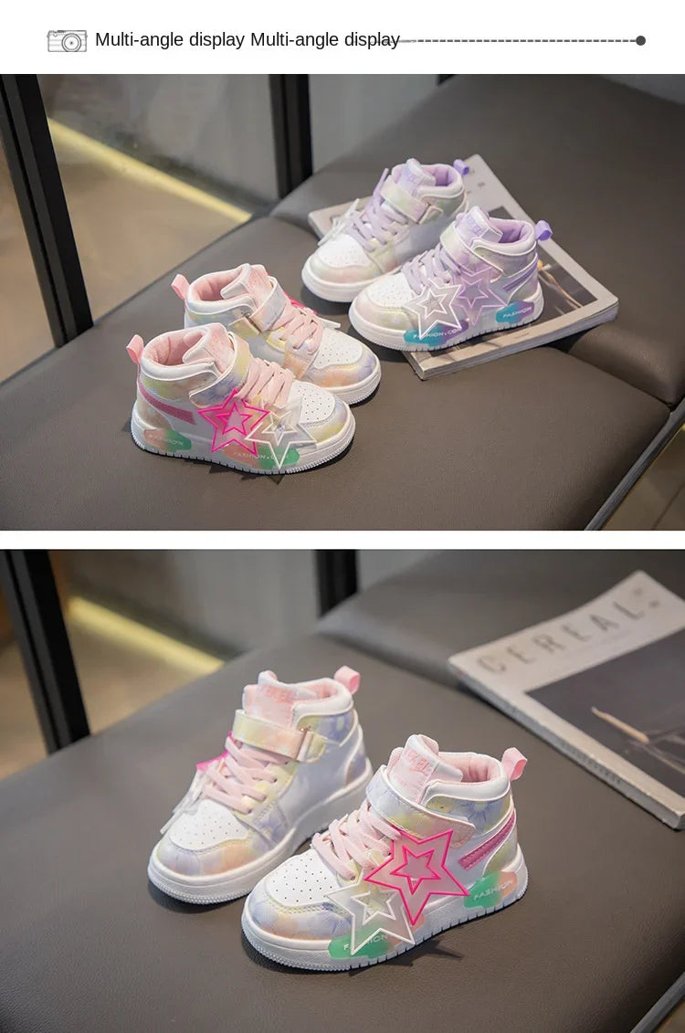 Spring Kids Shoes Fashion Classic Non-slip Children Sneakers 2024 Autumn New Walking Shoes for Girls Casual Outdoor