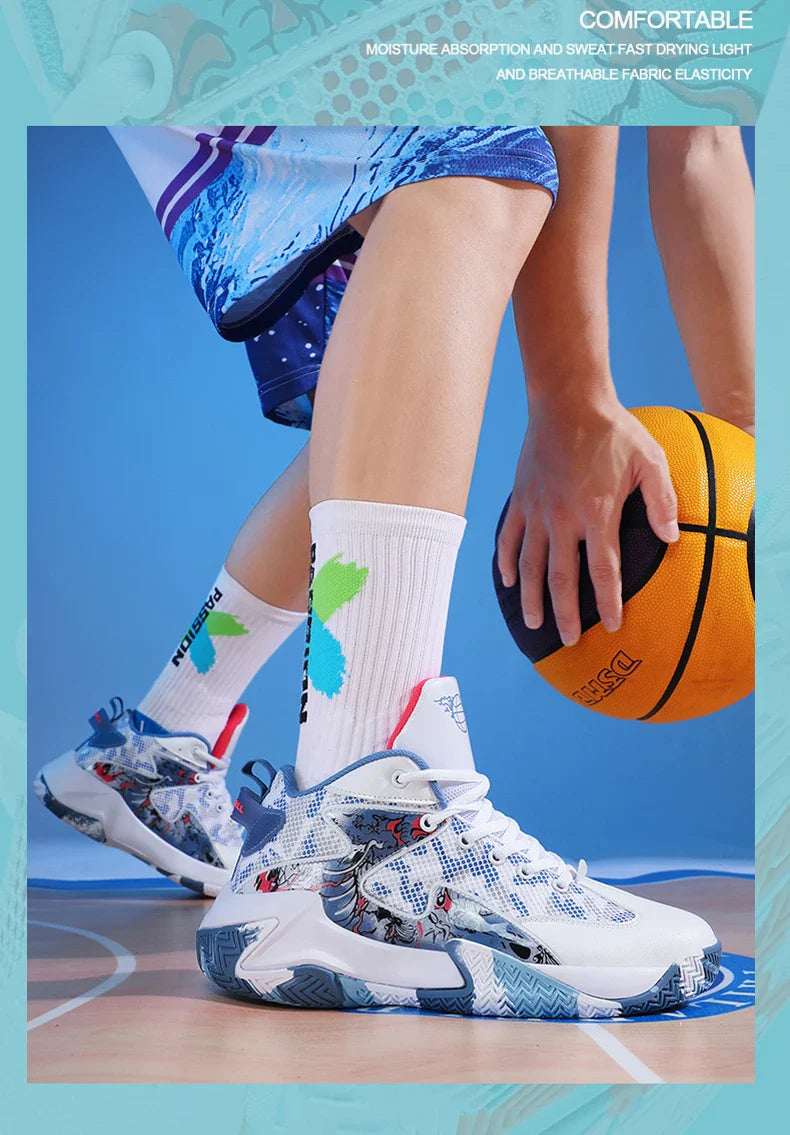 Men Basketball Shoes Unisex Breathable Athletic Light Sports Shoes Trainer Women Outdoor Unisex High Quality Sneakers
