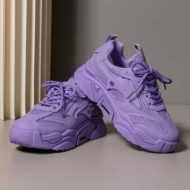 Women's Sneakers 2025 Fashion Breathable Women's Shoes Outdoor Non-slip Designer Shoes for Women Autumn Light Platform Sneakers