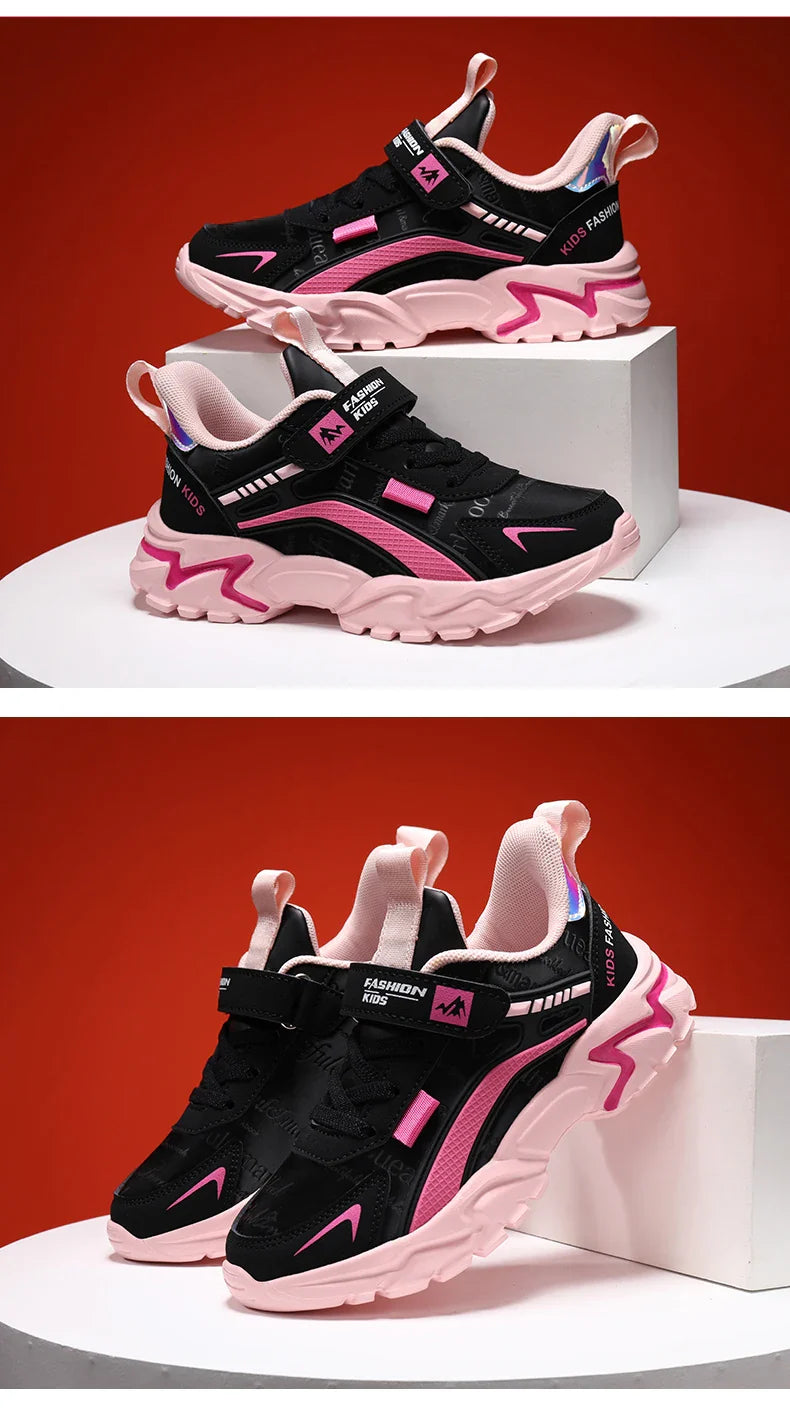 Kids Girls Shoes Running School Casual Sports Breathable Non-slip Sneakers Basketball Children Outdoor Walking Tennis All Season