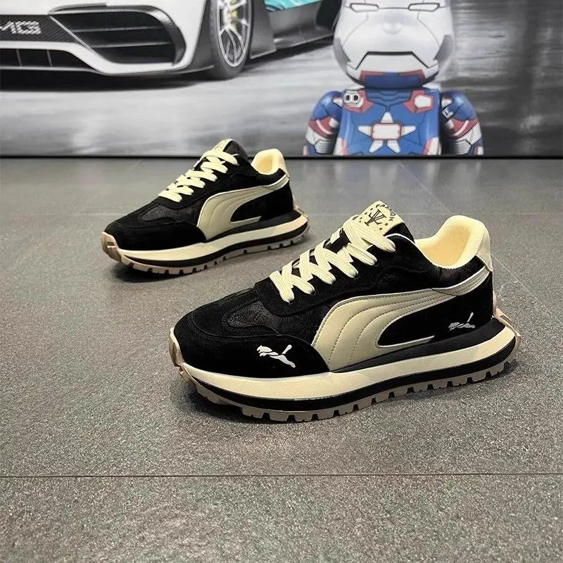 Men's Sneakers Shoes for Men Platform Sports Shoes Sports and Leisure Casual Sneaker Non-slip Fashion Wear-resistant Loafers(Available)