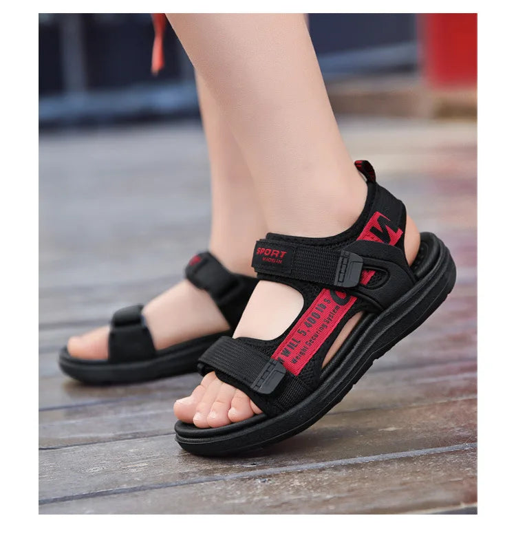 2024 Summer Kids Sandals Breathable Boys Sandals Soft Comfortable Children's Shoes Outdoor Beach Girls Lightweight Slippers