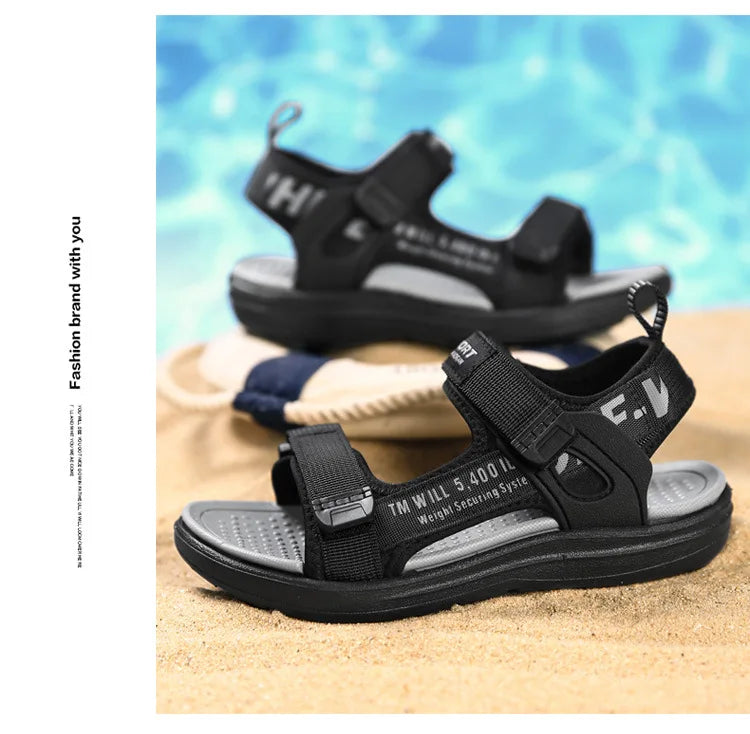 2024 Summer Kids Sandals Breathable Boys Sandals Soft Comfortable Children's Shoes Outdoor Beach Girls Lightweight Slippers