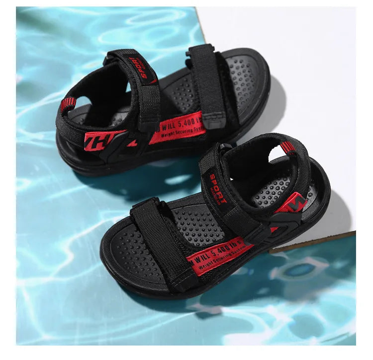 2024 Summer Kids Sandals Breathable Boys Sandals Soft Comfortable Children's Shoes Outdoor Beach Girls Lightweight Slippers