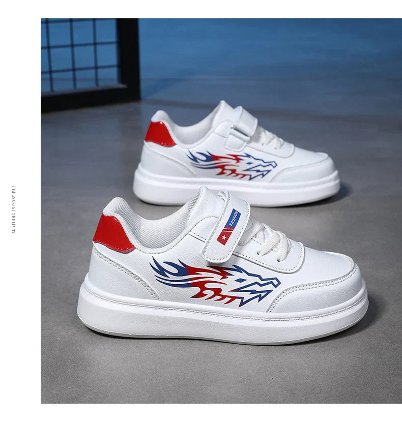 Children's Sports Shoes Boys Casual Running Sneakers Breathable Non-Slip Flat Walking Shoes Fashion Kids Athletic Footwear