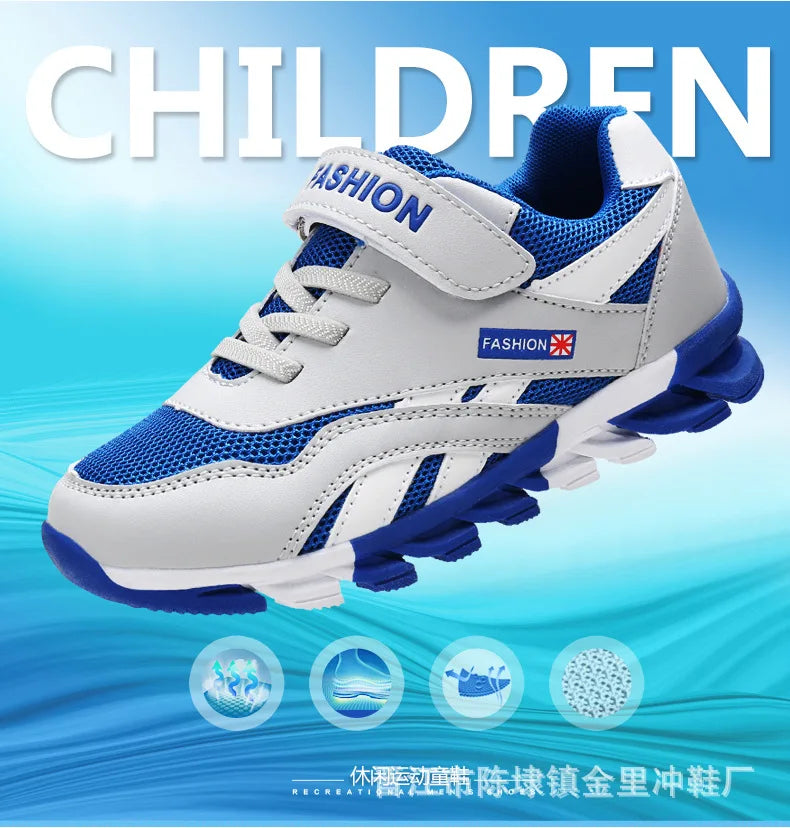 Boys' Fashion Trend Low Top Thick Sole Casual Sports Shoes 2025 Autumn New Style Childrens' Comfortable Platform Chunky sneakers