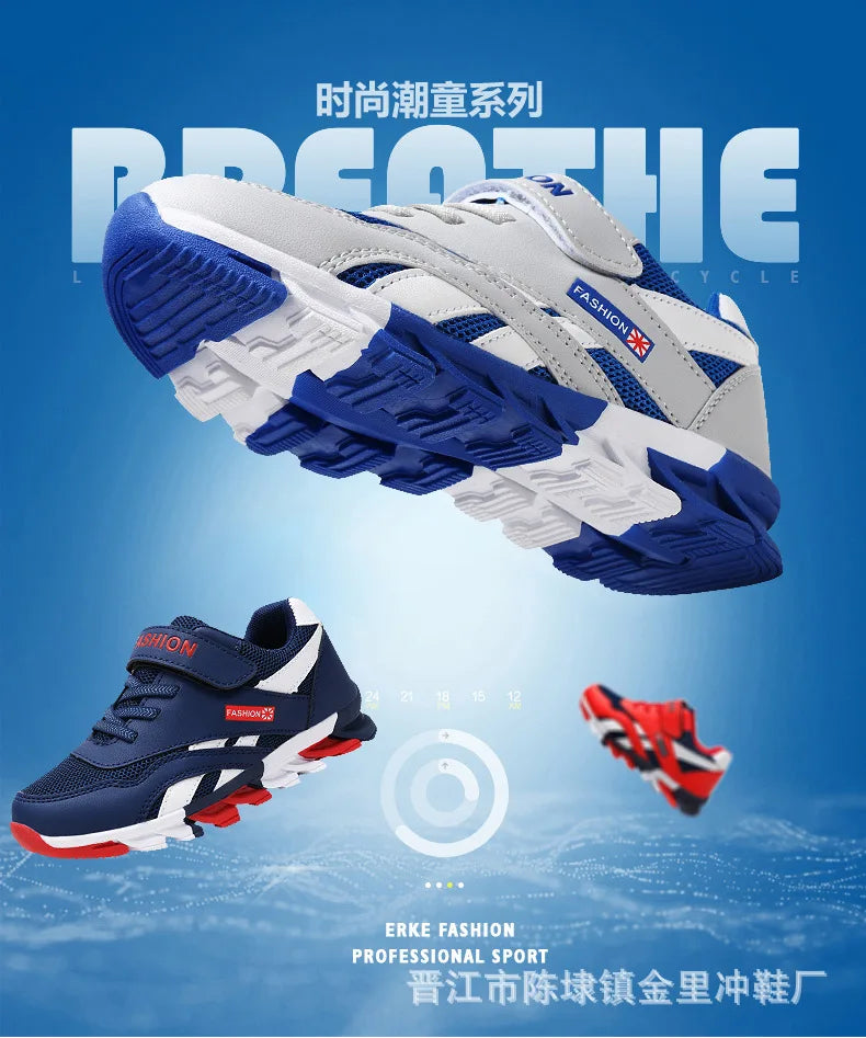 Boys' Fashion Trend Low Top Thick Sole Casual Sports Shoes 2025 Autumn New Style Childrens' Comfortable Platform Chunky sneakers