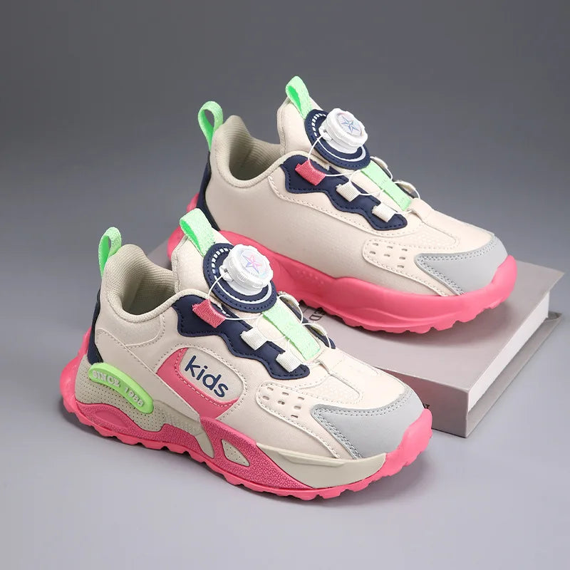 Brand Children's High-quality Casual Sports Shoes Girls Non-slip Running Shoes Comfortable School Kids Breathable Sneakers